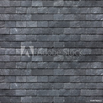 Picture of Roof wall of the Silesian black shale Slate roofing tiles